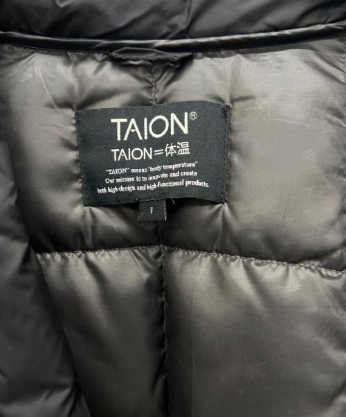 TAION（タイオン）TAION (タイオン) ダウンコート ブラック サイズ:Sの古着・服飾アイテム