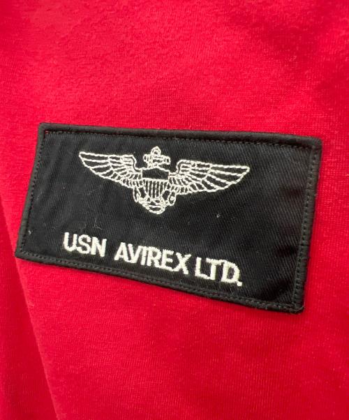 AVIREX（アヴィレックス）AVIREX (アヴィレックス) スタンドカラージャケット レッド サイズ:Lの古着・服飾アイテム