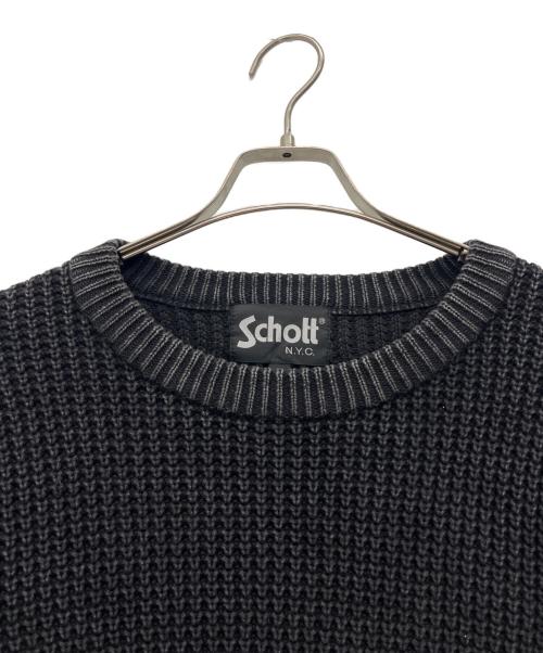 Schott（ショット）Schott (ショット) 厚手ニット グレー サイズ:Sの古着・服飾アイテム