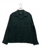 Schottショット）の古着「長袖シャツ」｜ブラック×グリーン