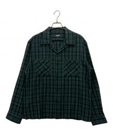 Schott（ショット）の古着「長袖シャツ」｜ブラック×グリーン
