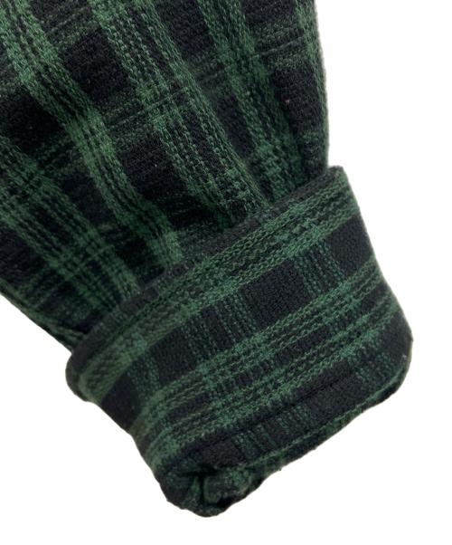 Schott（ショット）Schott (ショット) 長袖シャツ ブラック×グリーン サイズ:Mの古着・服飾アイテム