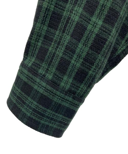 Schott（ショット）Schott (ショット) 長袖シャツ ブラック×グリーン サイズ:Mの古着・服飾アイテム