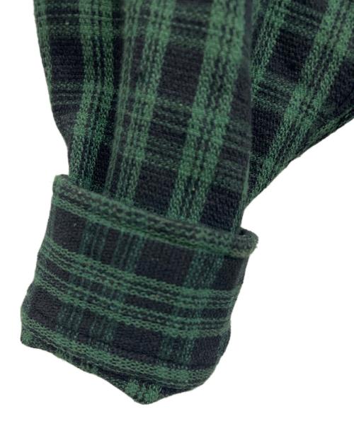 Schott（ショット）Schott (ショット) 長袖シャツ ブラック×グリーン サイズ:Mの古着・服飾アイテム