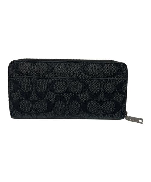 COACH（コーチ）COACH (コーチ) ラウンドファスナー財布 ブラックの古着・服飾アイテム