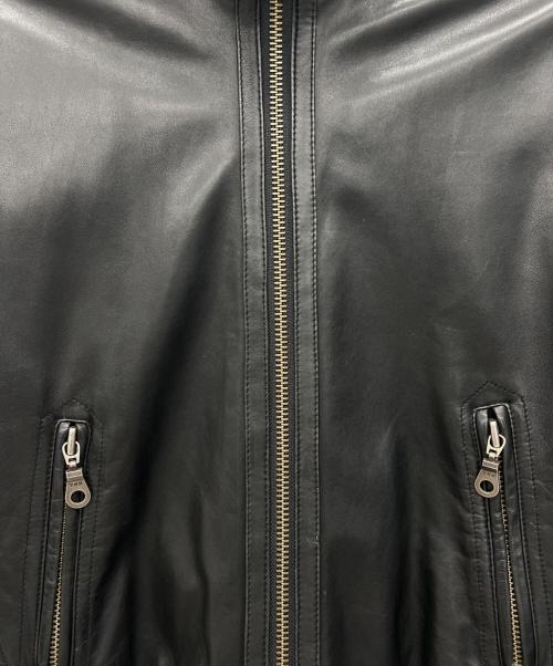 URBAN RESEARCH（アーバンリサーチ）URBAN RESEARCH (アーバンリサーチ) ラムレザージャケット ブラック サイズ:Mの古着・服飾アイテム
