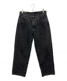 LEVI'S PReMIUM（リーバイス プレミアム）の古着「ワイドデニムパンツ」｜ブラック
