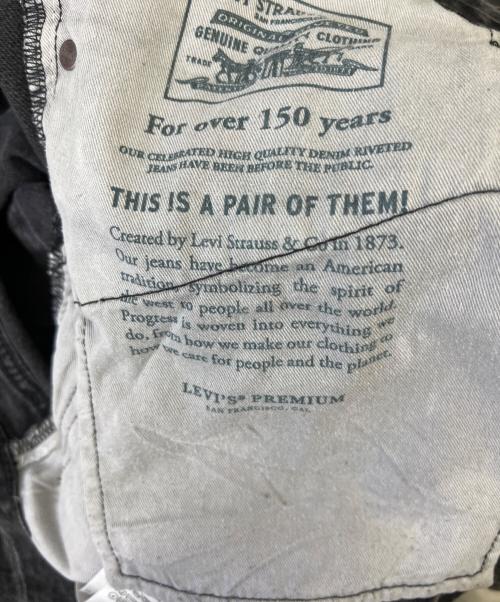 LEVI'S PReMIUM（リーバイス プレミアム）LEVI'S PReMIUM (リーバイス プレミアム) ワイドデニムパンツ ブラック サイズ: W30×L30の古着・服飾アイテム