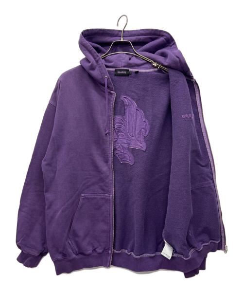 X-LARGE（エクストララージ）X-LARGE (エクストララージ) ジップパーカー パープル サイズ:Lの古着・服飾アイテム