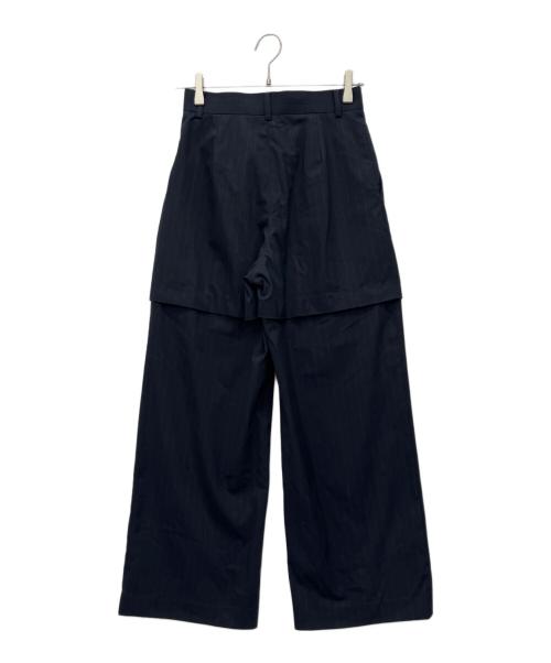 STUDIOUS（ステュディオス）STUDIOUS (ステュディオス) ワイドパンツ ネイビー サイズ:1の古着・服飾アイテム