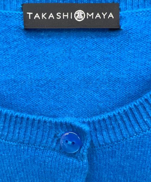 TAKASHIMAYA（高島屋）TAKASHIMAYA (高島屋) 薄手カーディガン ブルー サイズ:Sの古着・服飾アイテム