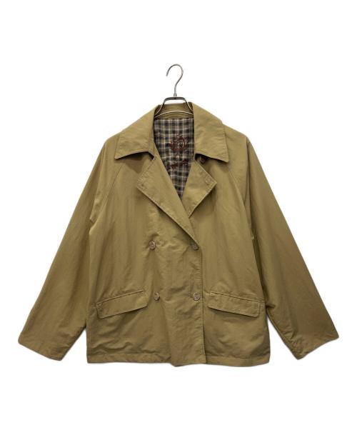 sampo（サンポ）sampo (サンポ) ear PAPILLONNER (イアパピヨネ) リバーシブルハーフコート カーキ×ブラック サイズ:不明の古着・服飾アイテム