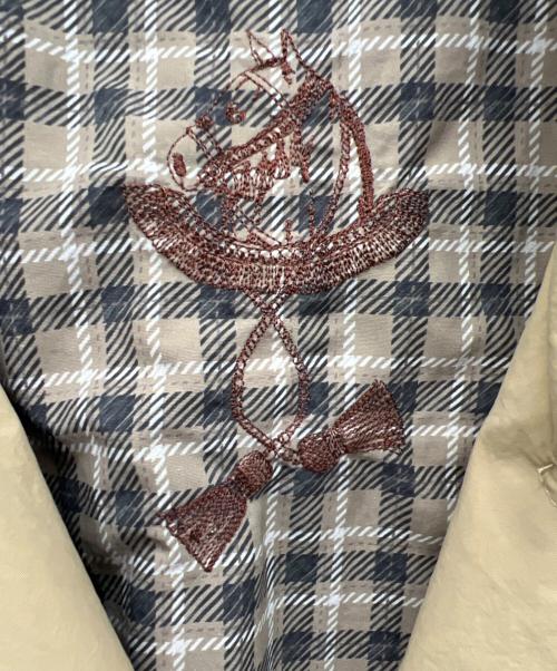 sampo（サンポ）sampo (サンポ) ear PAPILLONNER (イアパピヨネ) リバーシブルハーフコート カーキ×ブラック サイズ:不明の古着・服飾アイテム