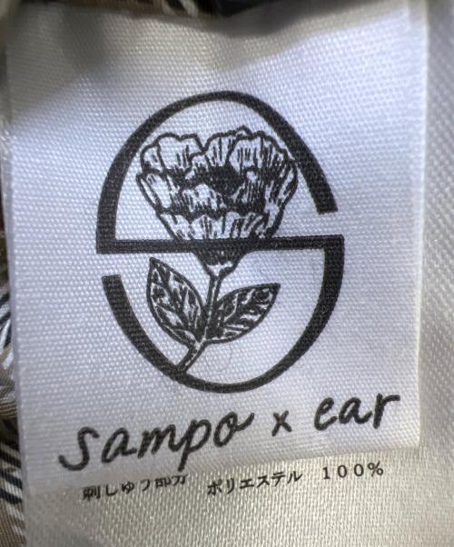 sampo（サンポ）sampo (サンポ) ear PAPILLONNER (イアパピヨネ) リバーシブルハーフコート カーキ×ブラック サイズ:不明の古着・服飾アイテム