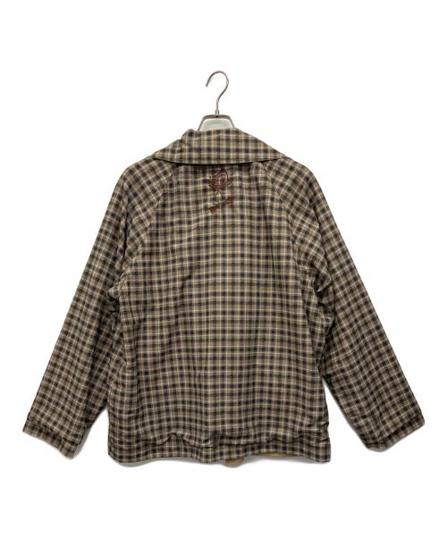 sampo（サンポ）sampo (サンポ) ear PAPILLONNER (イアパピヨネ) リバーシブルハーフコート カーキ×ブラック サイズ:不明の古着・服飾アイテム