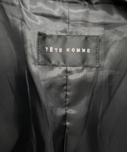 TETE HOMME（テット オム）TETE HOMME (テット オム) レザージャケット ブラック サイズ:6の古着・服飾アイテム