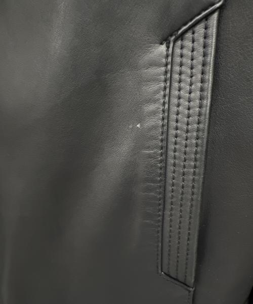 TETE HOMME（テット オム）TETE HOMME (テット オム) レザージャケット ブラック サイズ:6の古着・服飾アイテム