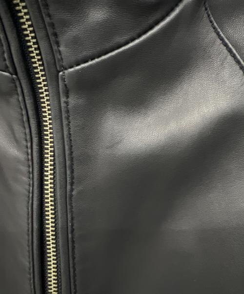 TETE HOMME（テット オム）TETE HOMME (テット オム) レザージャケット ブラック サイズ:6の古着・服飾アイテム