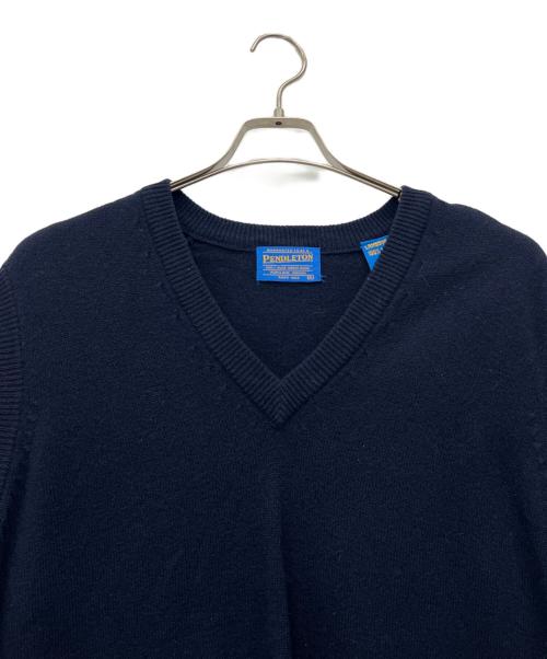 PENDLETON（ペンドルトン）PENDLETON (ペンドルトン) ニットベスト ネイビー サイズ:XLの古着・服飾アイテム
