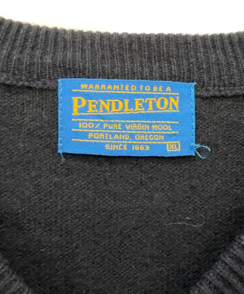 PENDLETON（ペンドルトン）PENDLETON (ペンドルトン) ニットベスト ネイビー サイズ:XLの古着・服飾アイテム