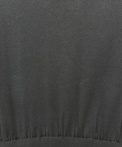 BLUE LABEL CRESTBRIDGE（ブルーレーベルクレストブリッジ）BLUE LABEL CRESTBRIDGE (ブルーレーベルクレストブリッジ) チェックドレープツイル ニットコンビマキシワンピース ネイビー×ベージュ サイズ:36の古着・服飾アイテム