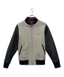FRED PERRY（フレッドペリー）の古着「スタジャン」｜グレー×ブラック