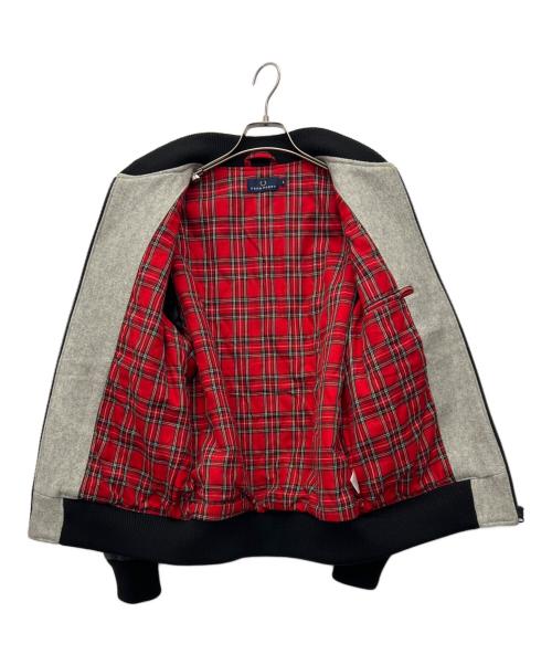 FRED PERRY（フレッドペリー）FRED PERRY (フレッドペリー) スタジャン グレー×ブラック サイズ:Lの古着・服飾アイテム