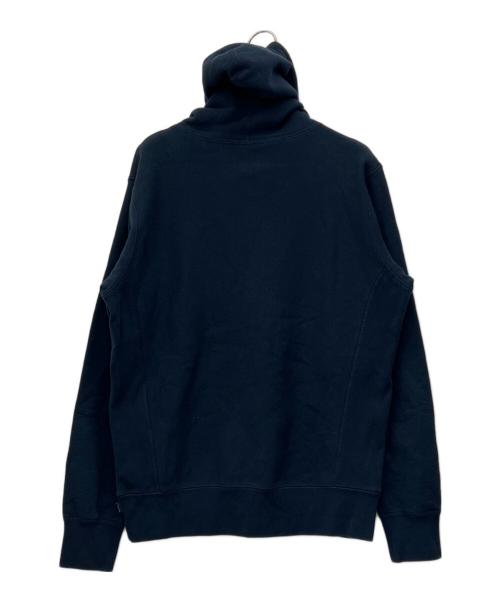 SUPREME（シュプリーム）SUPREME (シュプリーム) Chenille Arc Logo Hooded Sweatshirt ネイビー×ピンク サイズ:Sの古着・服飾アイテム