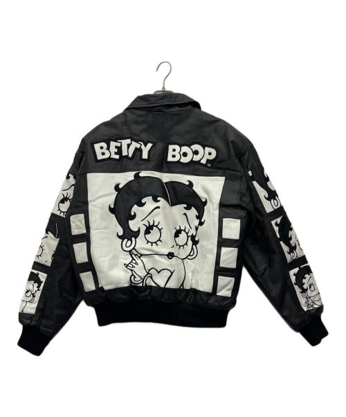 AMERICAN TOONS（アメリカントゥーンズ）AMERICAN TOONS (アメリカントゥーンズ) レザージャケット ブラック サイズ:Mの古着・服飾アイテム
