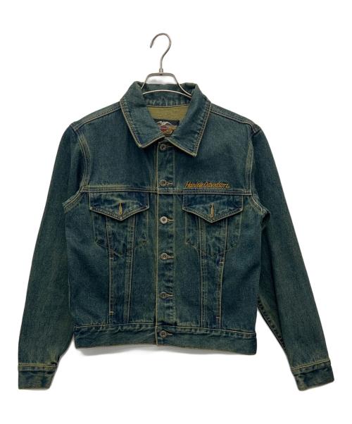 HARLEY-DAVIDSON（ハーレーダビッドソン）HARLEY-DAVIDSON (ハーレーダビッドソン) デニムジャケット ブルー サイズ:Mの古着・服飾アイテム