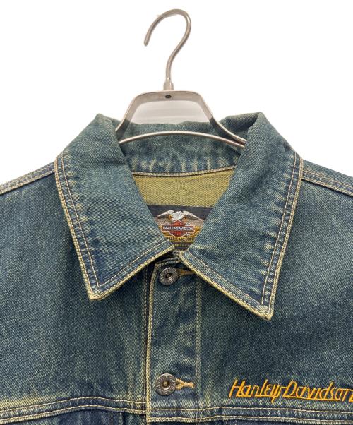 HARLEY-DAVIDSON（ハーレーダビッドソン）HARLEY-DAVIDSON (ハーレーダビッドソン) デニムジャケット ブルー サイズ:Mの古着・服飾アイテム