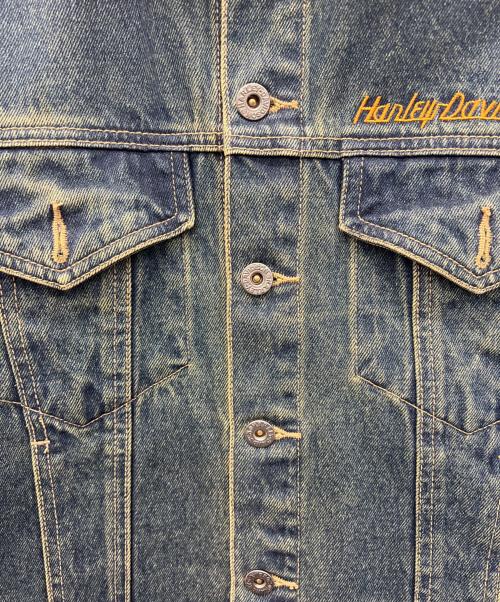 HARLEY-DAVIDSON（ハーレーダビッドソン）HARLEY-DAVIDSON (ハーレーダビッドソン) デニムジャケット ブルー サイズ:Mの古着・服飾アイテム