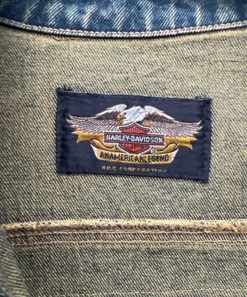 HARLEY-DAVIDSON（ハーレーダビッドソン）HARLEY-DAVIDSON (ハーレーダビッドソン) デニムジャケット ブルー サイズ:Mの古着・服飾アイテム
