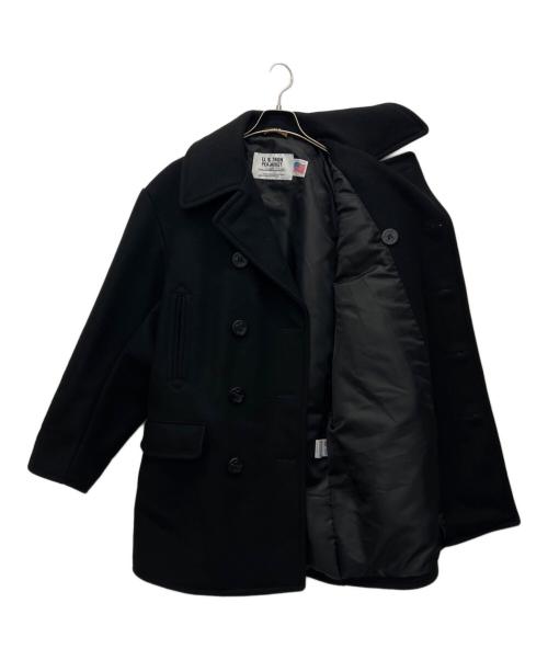 Schott（ショット）Schott (ショット) Pコート ブラック サイズ:Lの古着・服飾アイテム