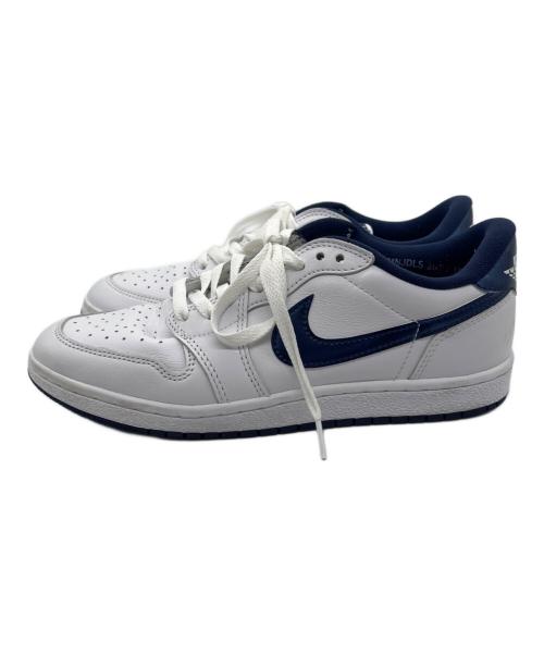 NIKE（ナイキ）NIKE (ナイキ) Air Jordan 1 Low ホワイト×ネイビー サイズ:27の古着・服飾アイテム