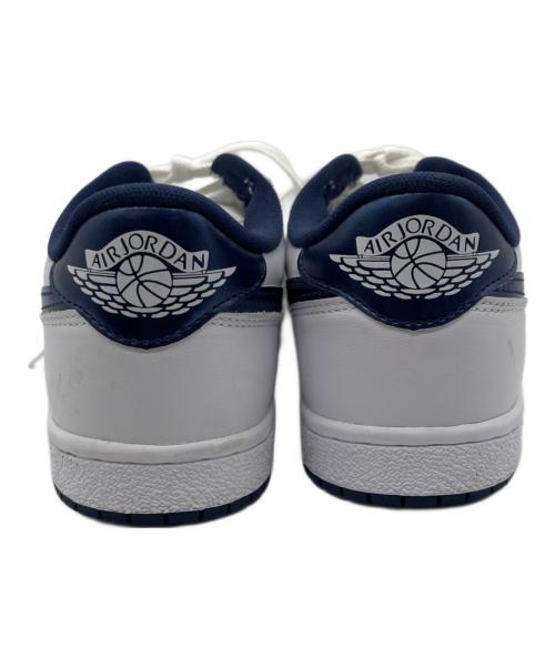 NIKE（ナイキ）NIKE (ナイキ) Air Jordan 1 Low ホワイト×ネイビー サイズ:27の古着・服飾アイテム