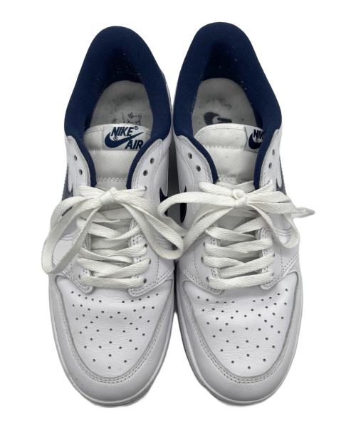 NIKE（ナイキ）NIKE (ナイキ) Air Jordan 1 Low ホワイト×ネイビー サイズ:27の古着・服飾アイテム