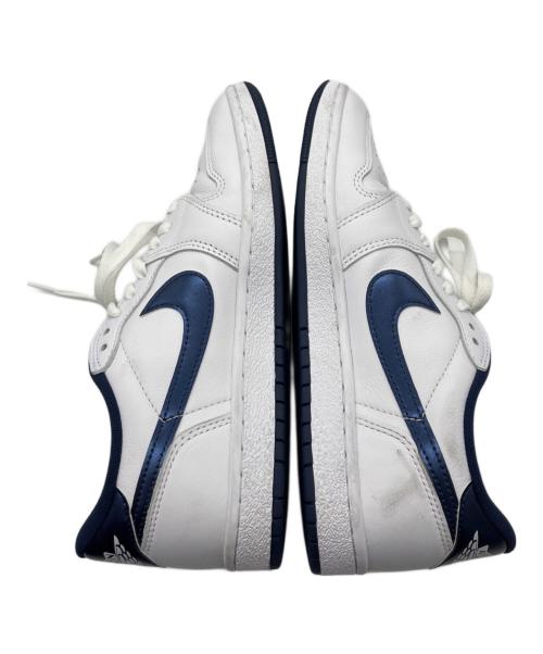 NIKE（ナイキ）NIKE (ナイキ) Air Jordan 1 Low ホワイト×ネイビー サイズ:27の古着・服飾アイテム