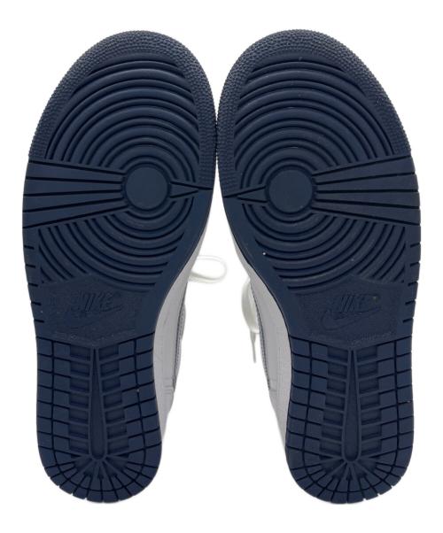 NIKE（ナイキ）NIKE (ナイキ) Air Jordan 1 Low ホワイト×ネイビー サイズ:27の古着・服飾アイテム