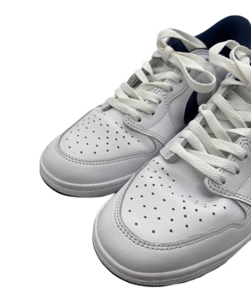 NIKE（ナイキ）NIKE (ナイキ) Air Jordan 1 Low ホワイト×ネイビー サイズ:27の古着・服飾アイテム