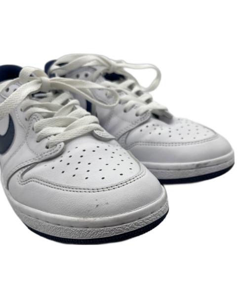 NIKE（ナイキ）NIKE (ナイキ) Air Jordan 1 Low ホワイト×ネイビー サイズ:27の古着・服飾アイテム