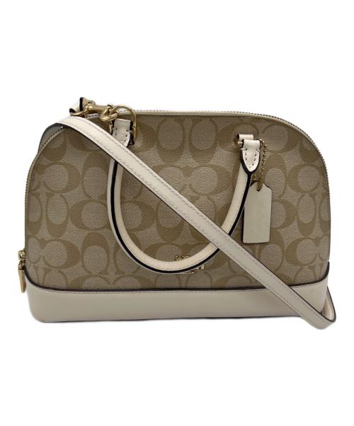 COACH（コーチ）COACH (コーチ) ショルダーバッグ ベージュ×ホワイトの古着・服飾アイテム