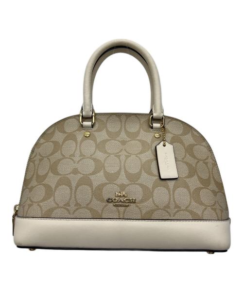 COACH（コーチ）COACH (コーチ) ショルダーバッグ ベージュ×ホワイトの古着・服飾アイテム