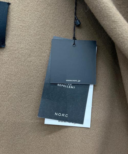 N.O.R.C（ノーク）N.O.R.C (ノーク) ウールリバービッグカラーコート ベージュ サイズ:1の古着・服飾アイテム