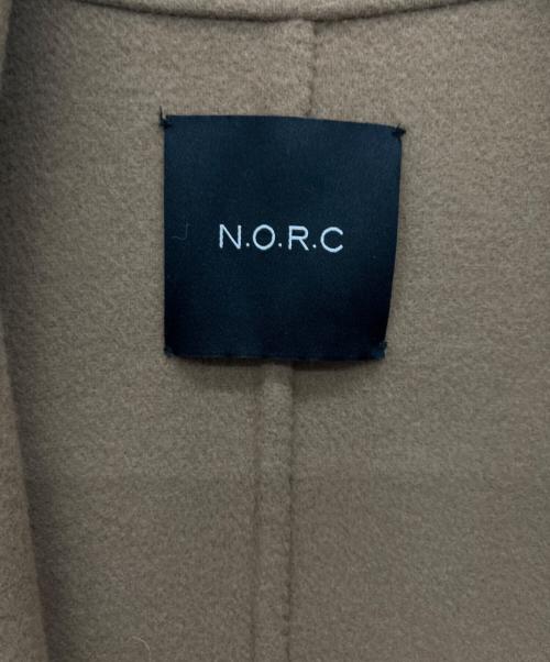 N.O.R.C（ノーク）N.O.R.C (ノーク) ウールリバービッグカラーコート ベージュ サイズ:1の古着・服飾アイテム