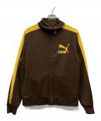 PUMAプーマ）の古着「トラックジャケット」｜ブラウン