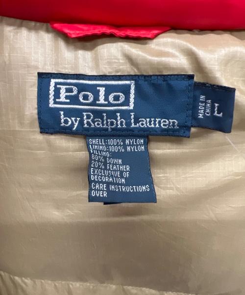 POLO RALPH LAUREN（ポロ・ラルフローレン）POLO RALPH LAUREN (ポロ・ラルフローレン) ダウンジャケット レッド サイズ:Lの古着・服飾アイテム