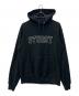 stussy（ステューシー）の古着「Felt Applique Hoodie」｜ホワイト×ブラック