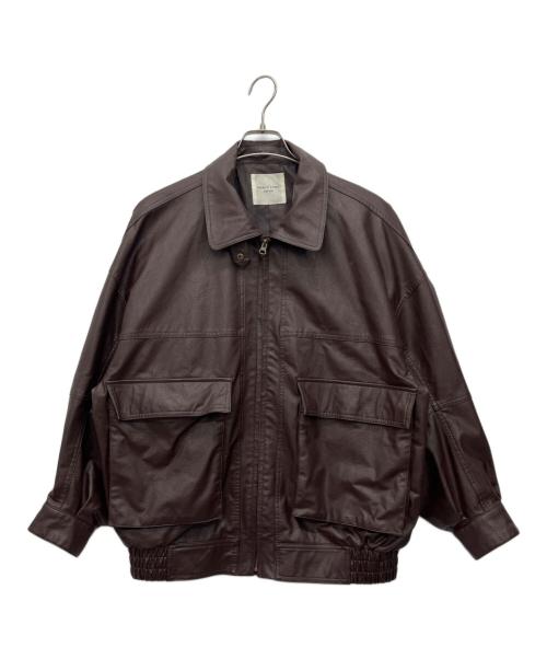 FREAK'S STORE（フリークスストア）FREAK'S STORE (フリークスストア) フェイクレザーブルゾン ブラウン サイズ:FREEの古着・服飾アイテム