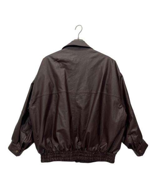 FREAK'S STORE（フリークスストア）FREAK'S STORE (フリークスストア) フェイクレザーブルゾン ブラウン サイズ:FREEの古着・服飾アイテム